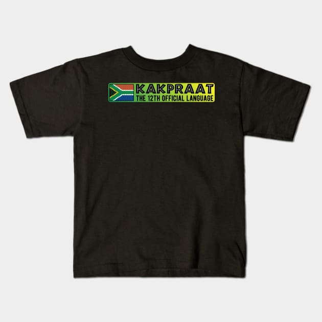 South Africa KakPraat Funny | 12th Official Language Braai | Afrikaans Humor Kids T-Shirt by BraaiNinja